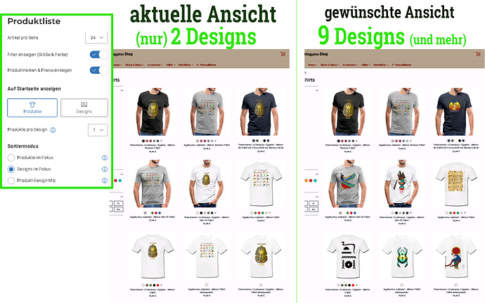 Design-Vielfalt