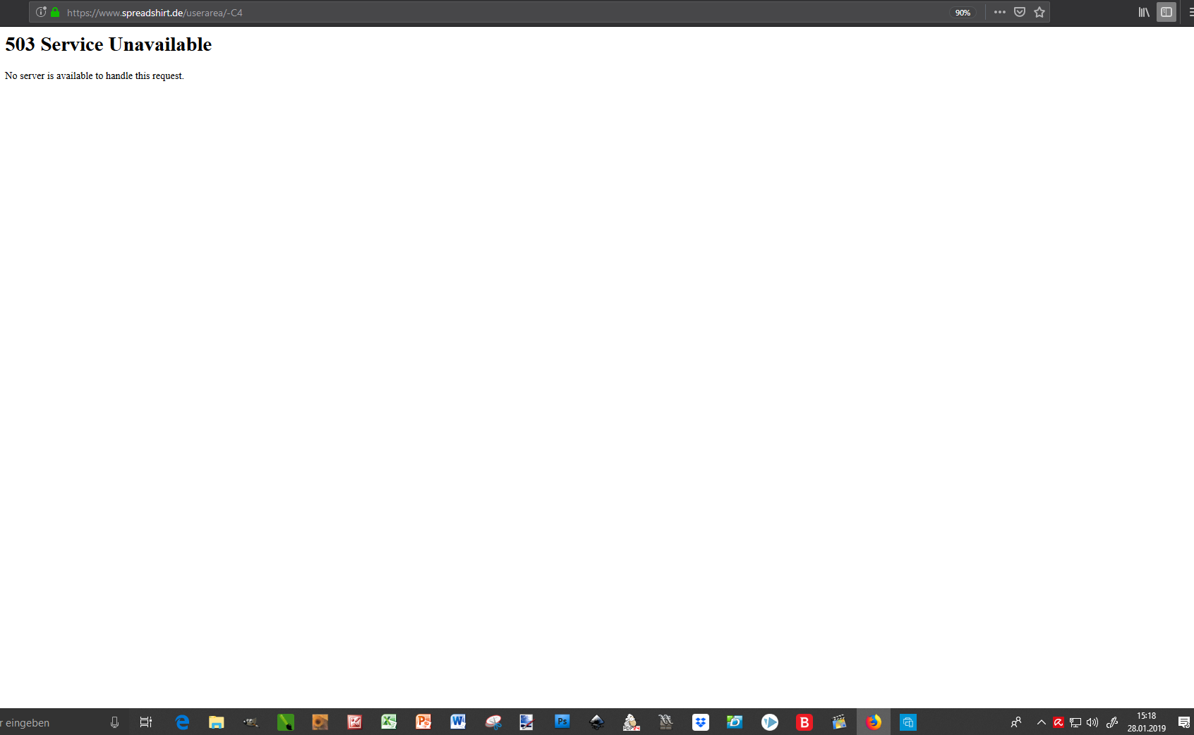 API Server bzw. Datenbankserver tot! Official