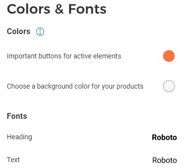 Colors and Fonts